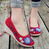 Handmade Embroidered Cloth Wedges Shoes