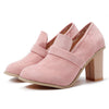 Suede Block Heel Ankle Boots