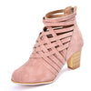 Hollow High Heel Ankle Boots For Women