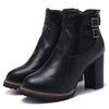 High-Quality Retro Block Heel Boots